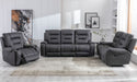 PORTO - SOFA RECLINER - FONDA JET BLACK - Furniture Story