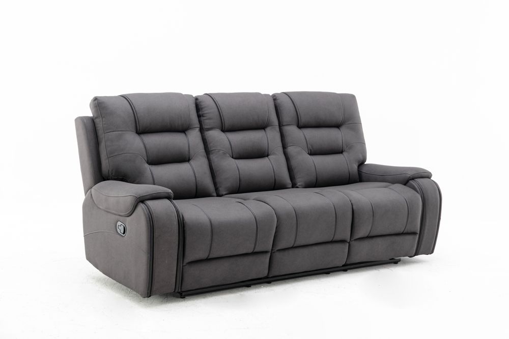 PORTO - SOFA RECLINER - FONDA JET BLACK - Furniture Story