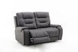 PORTO - LOVESEAT RECLINER - FONDA JET BLACK - Furniture Story