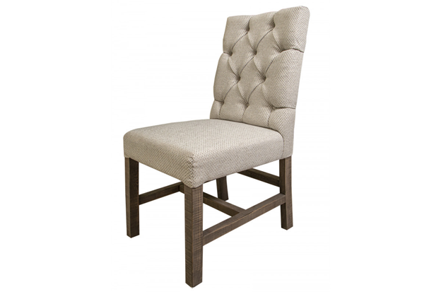 Marble Tufted Chair, Ivory Fabric - Furniture Story