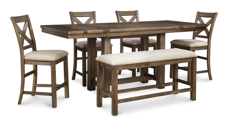 Moriville Counter Height Dining Extension Table - Furniture Story