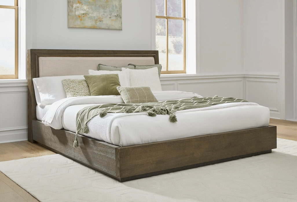 Lawson Linen Upholstered Wood Platform - Bed - Furniture Story