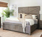 Taryn Right-Side Solid Wood Storage King Bed in Rustic Grey - Furniture Story