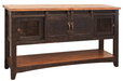 Pueblo Black Sofa Table 2 Sliding doors, 2 Mesh doors - Furniture Story