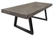 Moro Dining Table w/Iron Base - Furniture Story