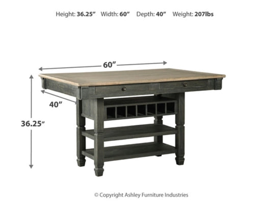 Tyler Creek Counter Height Dining Table - Furniture Story