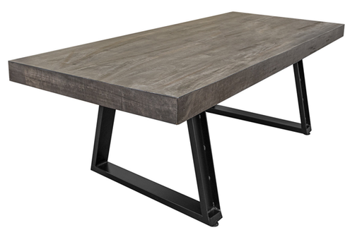 Moro Dining Table w/Iron Base - Furniture Story