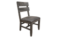 Moro Solid Wood Chair w/Faux Leather Seat - Furniture Story