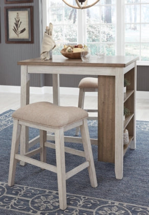 Skempton Counter Height Dining Table and Bar Stools (Set of 3) - Furniture Story