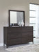 Lucerne Six-Drawer Metal Leg Dresser in Vintage Coffee - Furniture Story