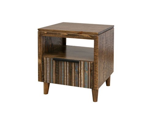 Tiza Chair Side Table Blue - Furniture Story