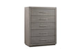 Melbourne Five Drawer Chest in Mineral - Furniture Story