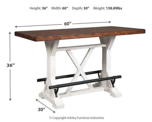 Valebeck Counter Height Dining Table - Furniture Story