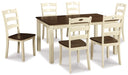 Woodanville Dining Table and Chairs (Set of 7) - Furniture Story