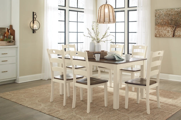 Woodanville Dining Table and Chairs (Set of 7) - Furniture Story