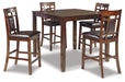 Bennox Counter Height Dining Table and Bar Stools (Set of 5) - Furniture Story