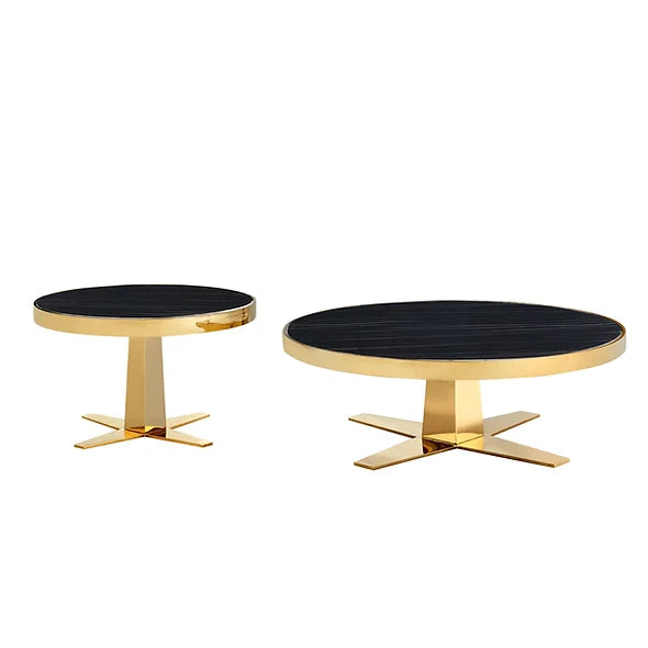 Lavelle -Gold - (2pcs set) - Furniture Story