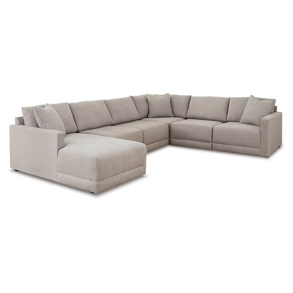 Katany 6-Piece Sectional with Chaise - Furniture Story