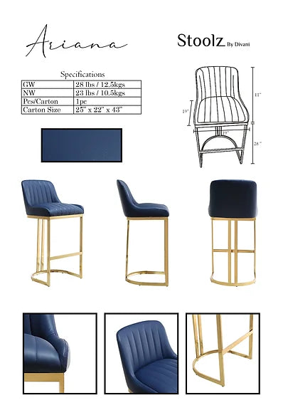 Ariana - Navy Blue - Furniture Story