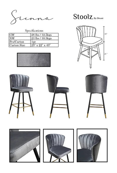 Sienna - barstool - Furniture Story