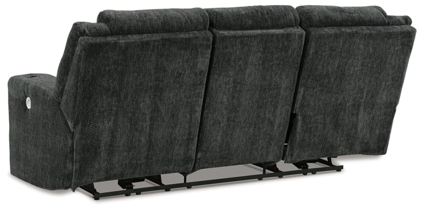 Martinglenn Power Reclining Sofa with Drop Down Table - Furniture Story