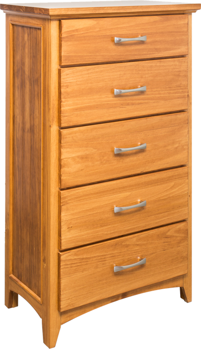 SOPHIA - Custom ALDER Wood - 5 Drawer Chest - Furniture Story