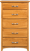 SOPHIA - Custom ALDER Wood - 5 Drawer Chest - Furniture Story