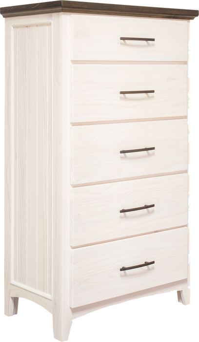 SOPHIA - Custom ALDER Wood - 5 Drawer Chest - Furniture Story