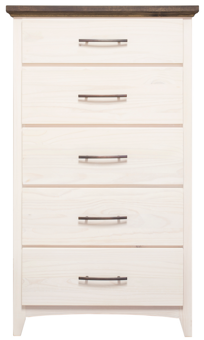 SOPHIA - Custom ALDER Wood - 5 Drawer Chest - Furniture Story