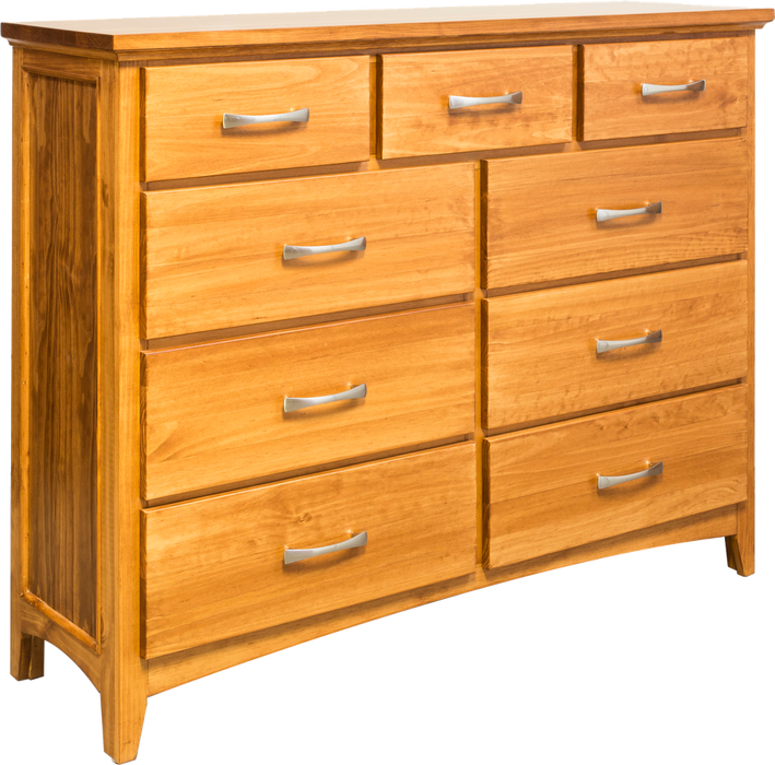 SOPHIA - Custom ALDER Wood - 9 Drawer Dresser - Furniture Story