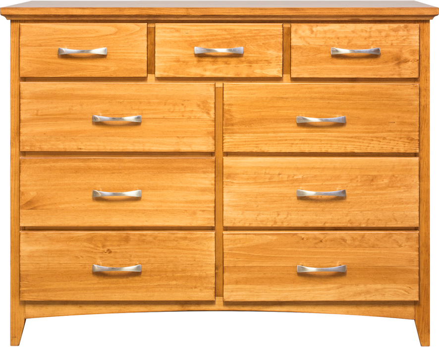 SOPHIA - Custom ALDER Wood - 9 Drawer Dresser - Furniture Story