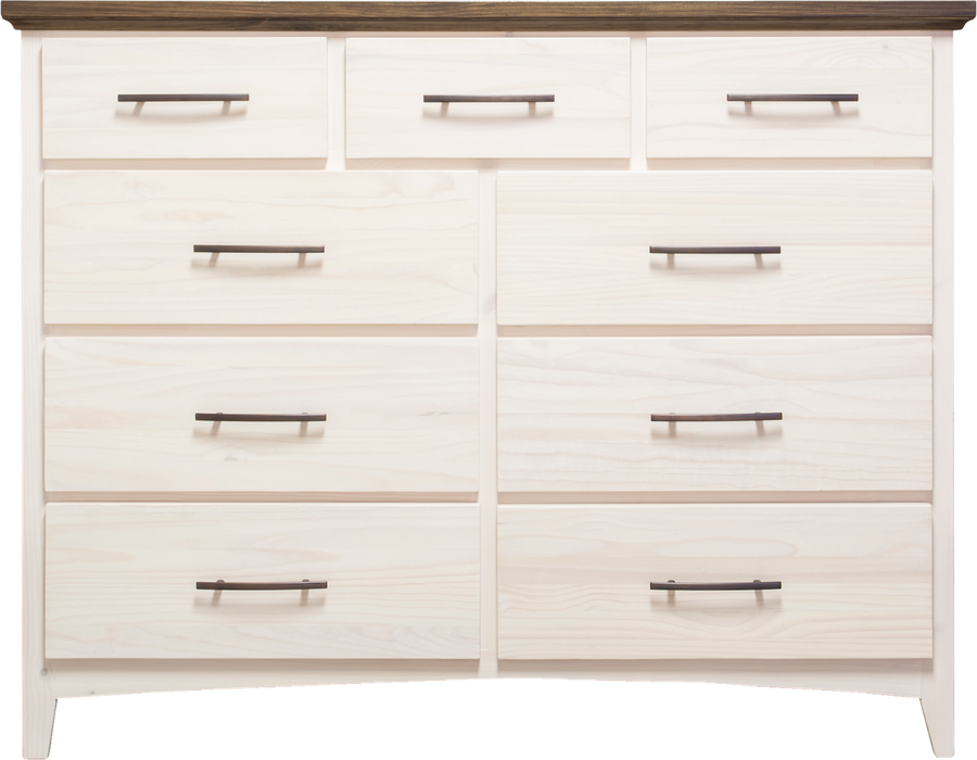 SOPHIA - Custom ALDER Wood - 9 Drawer Dresser - Furniture Story