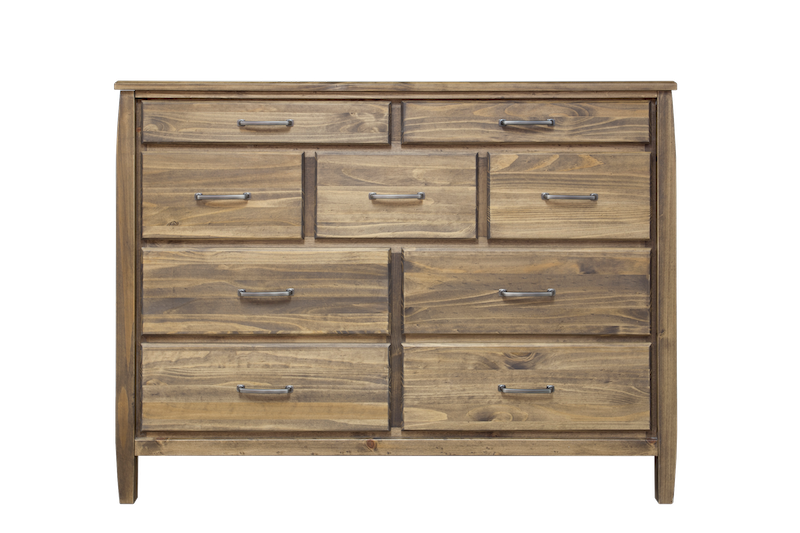 TOFINO - Custom ALDER Wood - 9 Drawer Dresser - Furniture Story