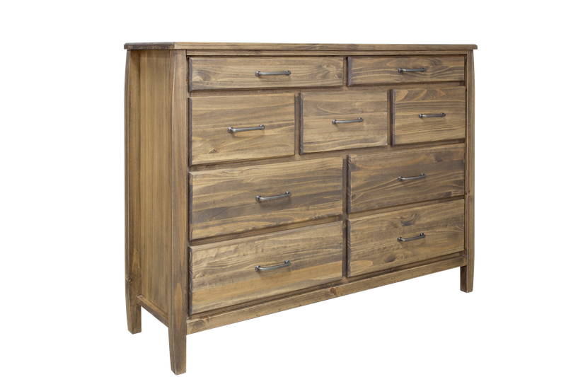 TOFINO - Custom ALDER Wood - 9 Drawer Dresser - Furniture Story