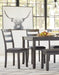 Bridson Dining Table and Chairs with Bench (Set of 6) - Furniture Story