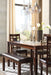 Bennox Dining Table and Chairs with Bench (Set of 6) - Furniture Story