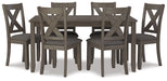 Caitbrook Dining Table and Chairs (Set of 7) - Furniture Story