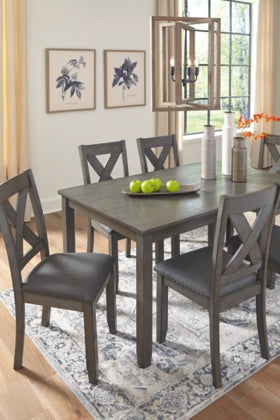 Caitbrook Dining Table and Chairs (Set of 7) - Furniture Story