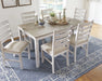 Skempton Dining Table and Chairs (Set of 7) - Furniture Story