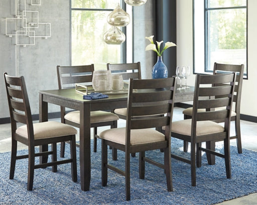 Rokane Dining Table and Chairs (Set of 7) - Furniture Story