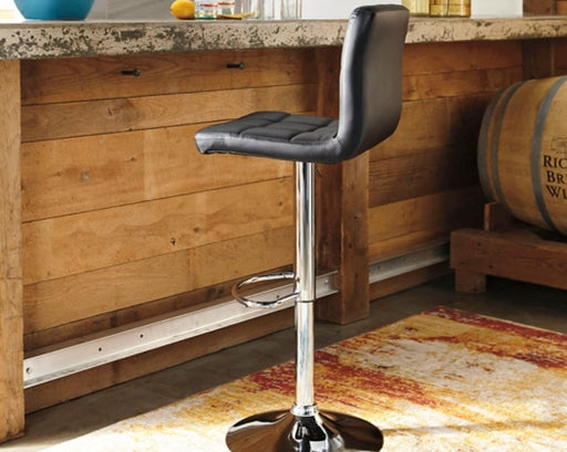 Bellatier Adjustable Height Bar Stool - Furniture Story