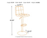 Bellatier Adjustable Height Bar Stool - Furniture Story