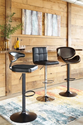 Bellatier Adjustable Height Bar Stool - Furniture Story