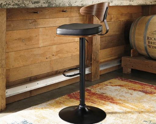 Bellatier Adjustable Height Bar Stool - Furniture Story