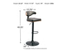 Bellatier Adjustable Height Bar Stool - Furniture Story