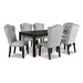 Jeanette Dining Table WITH 6 CHAIRS - Furniture Story