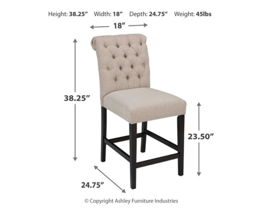 Tripton Counter Height Bar Stool - Furniture Story