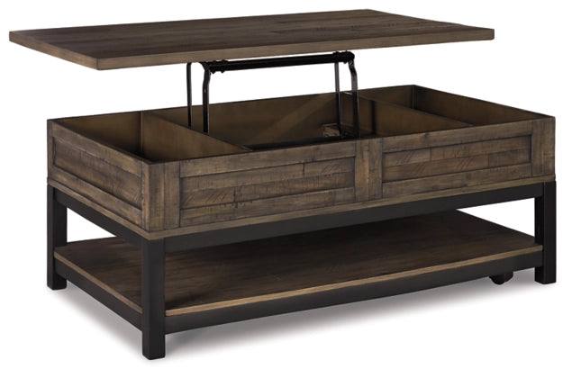 Johurst Coffee Table with Lift Top - Furniture Story