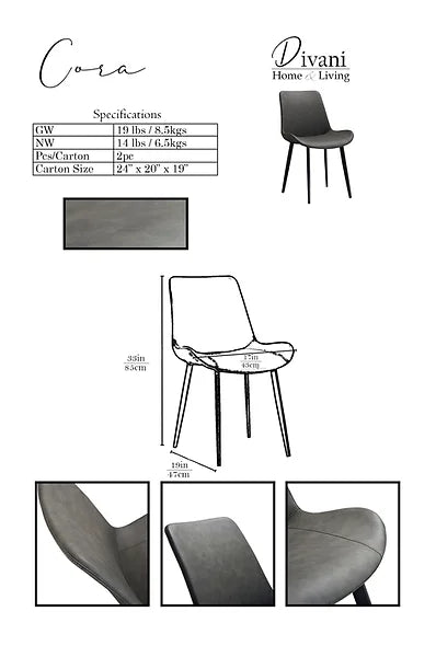 Cora - Slate - Furniture Story