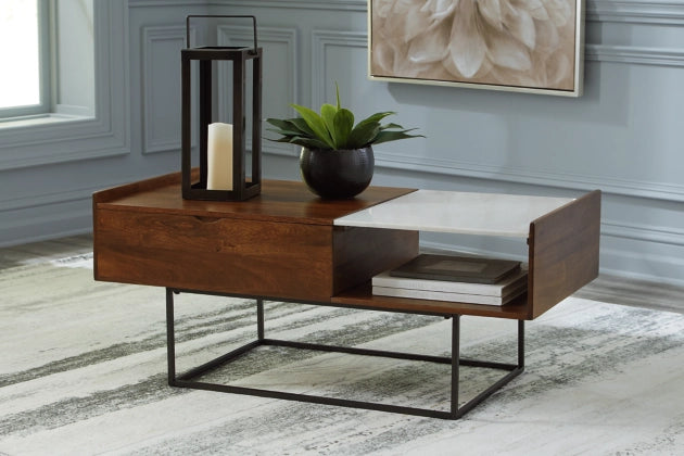 Rusitori Lift-Top Coffee Table - Furniture Story